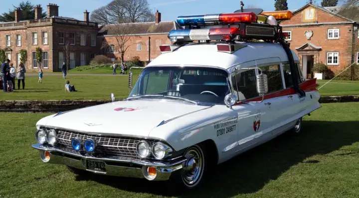 The Ectomobile, the Ghostbusters’ vehicle